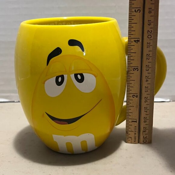 Yellow M&M's Character Face Coffee Mug Cup 2014 - Picture 2 of 5